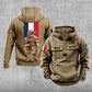 Personalized France Soldier/Veteran Vintage Hoodie All Over Printed - 27062401QA