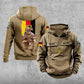 Personalisierter Vintage-Kapuzenpullover mit deutschem Soldaten-/Veteranen-Print – 27062401QA