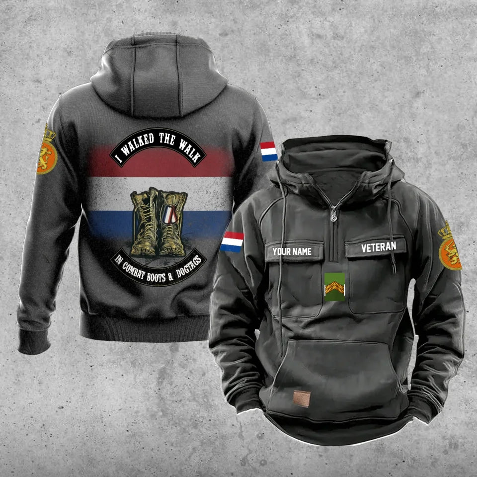 Personalized Netherlands Soldier/Veteran Vintage Hoodie All Over Printed - 17207424