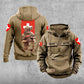 Personalisierter Schweizer Soldat/Veteran Vintage Hoodie All Over Printed - 27062401QA