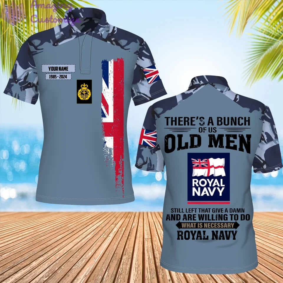 Personalized UK Soldier/Veteran Camo with Name, Year and Rank POLO All Over Printed - 17217792