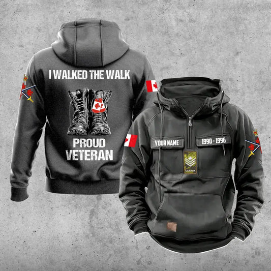 Personalized Canada Soldier/Veteran With Rank, Year And Name Vintage Hoodie All Over Printed - 17219520