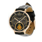 Personalized Netherlands Soldier/ Veteran With Name, Rank and Year Black Stitched Leather Watch - 17286660 - Gold Version