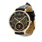 Personalized UK Soldier/ Veteran With Name, Rank and Year Black Stitched Leather Watch - 17286660 - Gold Version