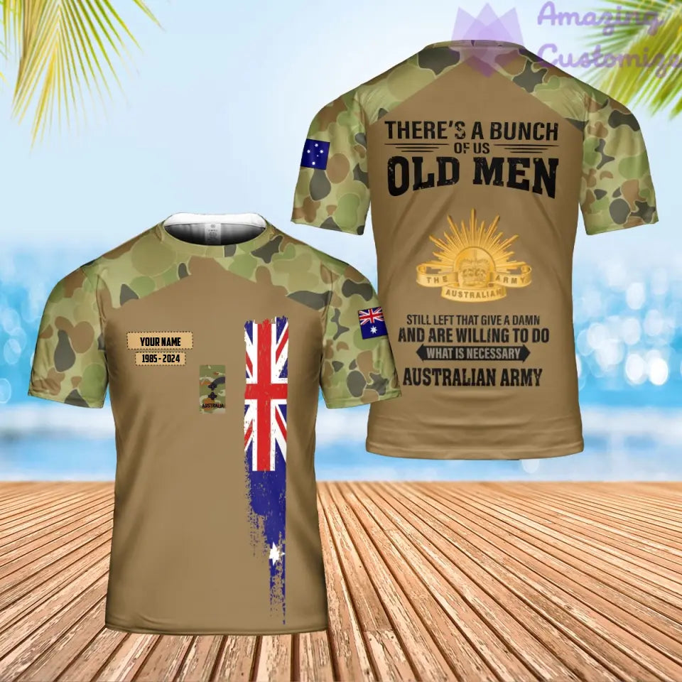 Personalized Australia Soldier/Veteran Camo with Name, Year and Rank Sweater All Over Printed - 17217792