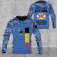 Personalized Belgium Soldier/Veteran Camo with Name, Year and Rank Sweater All Over Printed - 17217792