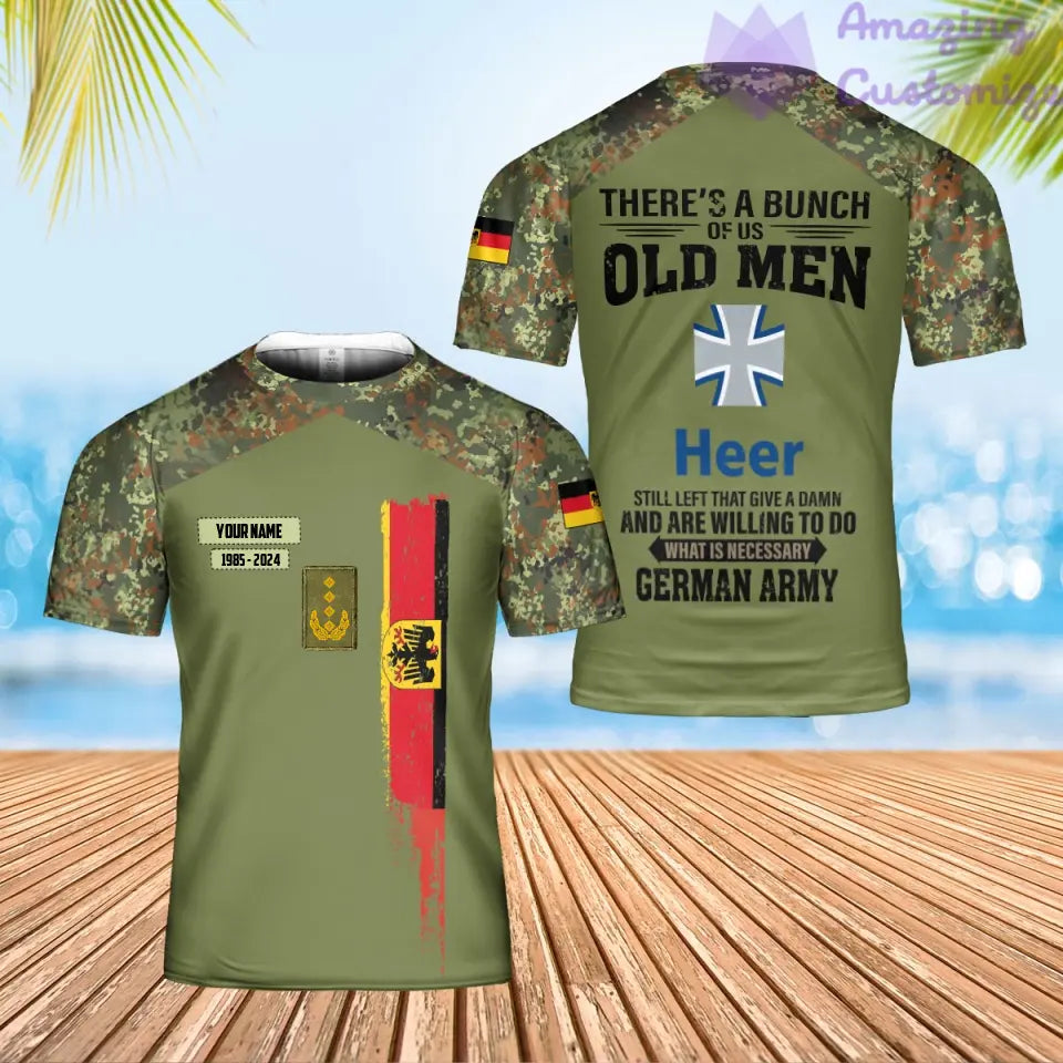 Personalized Germany Soldier/Veteran Camo with Name, Year and Rank Sweater All Over Printed - 17217792