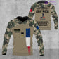 Personalized France Soldier/Veteran Camo with Name, Year and Rank Sweater All Over Printed - 17217792