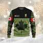 Personalized Canadian Soldier/ Veteran Camo With Name And Rank Hoodie 3D Printed - 17016480