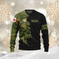 Personalized Canada Soldier/ Veteran Camo With Name And Rank Hoodie 3D Printed - 1699574402