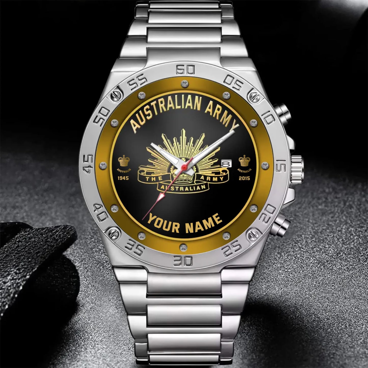 Mockup Gentleman Stainless Steel Watch copy