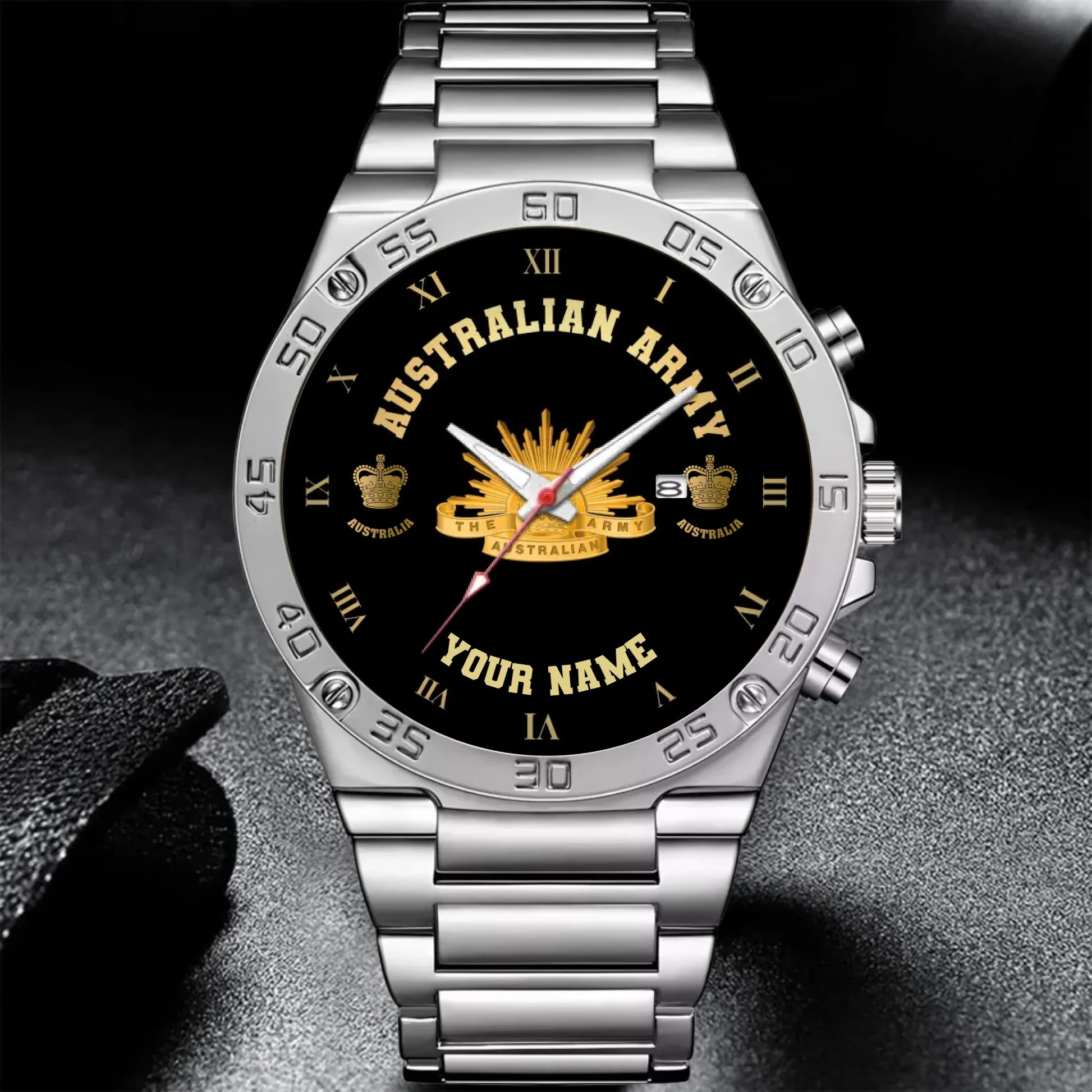 Mockup Gentleman Stainless Steel Watch copy