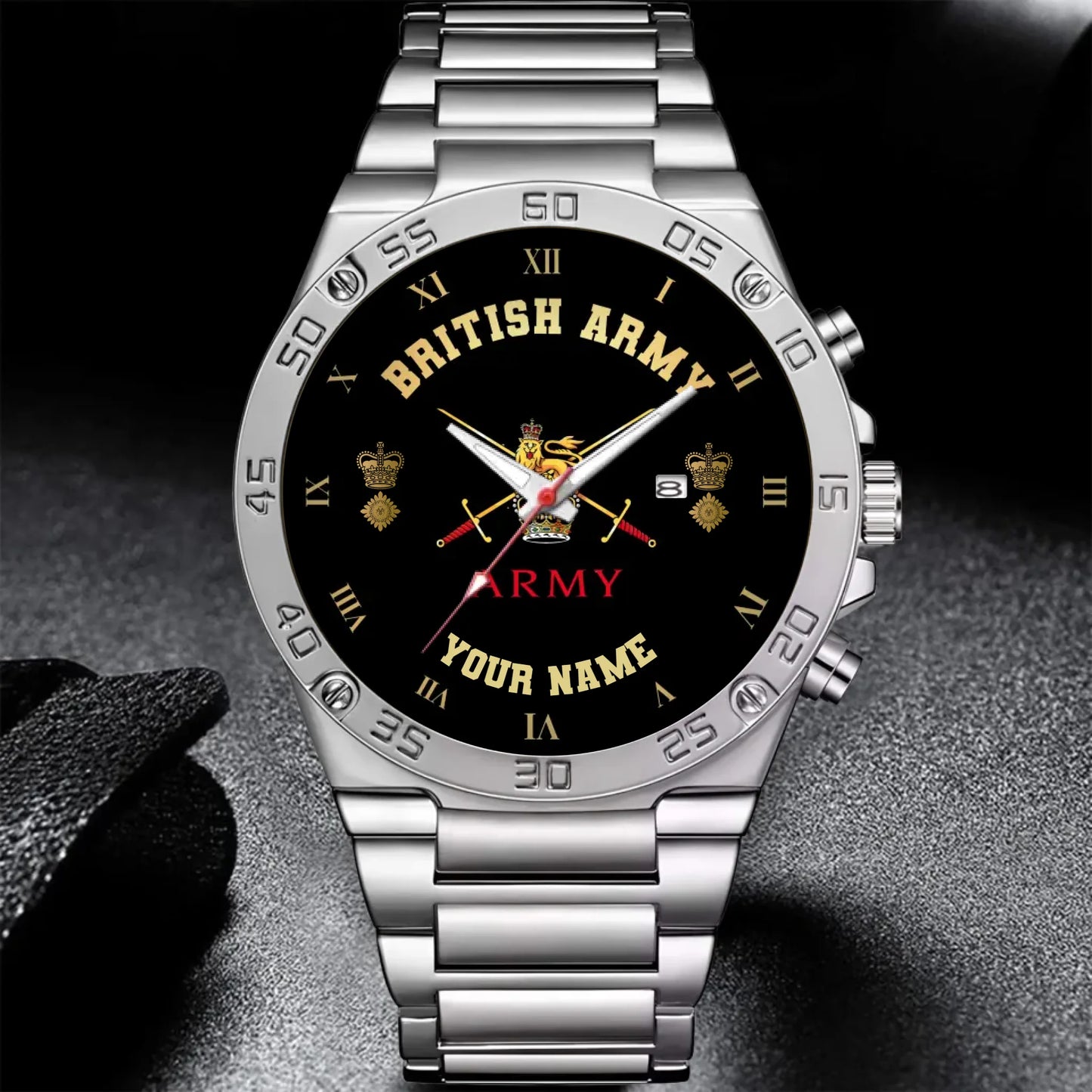 Mockup Gentleman Stainless Steel Watch copy