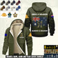 Personalized Australia Soldier/ Veteran With Name And Rank Hoodie Zip Velvet Coat - 17359488