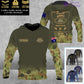 Personalized Australia Soldier/Veteran Camo with Name, Year and Rank Hoodie All Over Printed - 1721606402