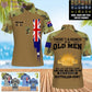 Personalized Australia Soldier/Veteran Camo with Name, Year and Rank POLO All Over Printed - 17217792