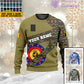 Personalized Belgium Soldier/ Veteran Camo With Name And Rank Ugly Sweater 3D Printed  - 3001240001