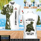 Personalized Canada Soldier/Veteran Camo with Name, Rank POLO All Over Printed - 17262720