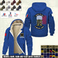 Personalized France Soldier/ Veteran With Name And Rank Hoodie Zip Velvet Coat - 17360964