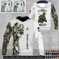 Personalized France Soldier/Veteran Camo with Name, Rank Hoodie All Over Printed - 17262720