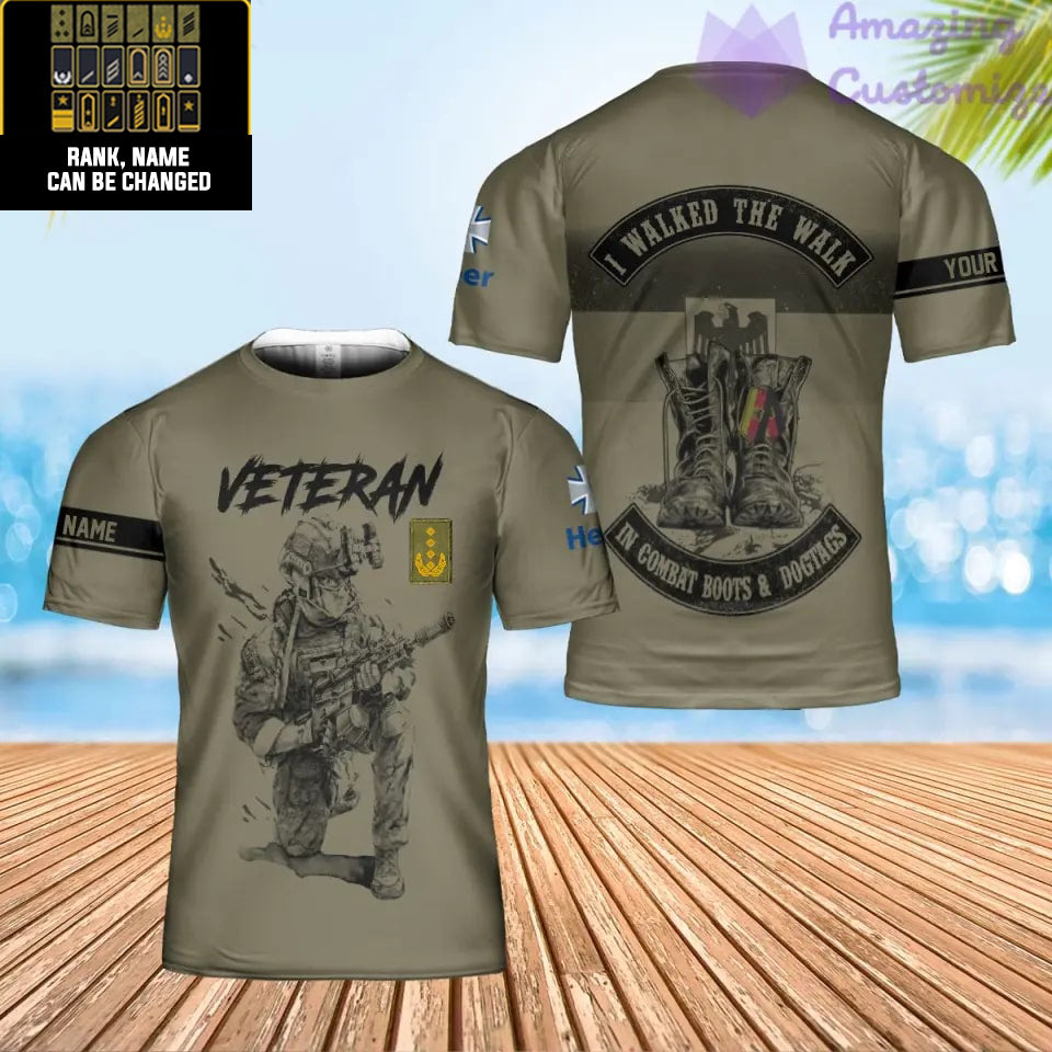 Personalized Germany Soldier/Veteran Camo with Name and Rank Hoodie All Over Printed - 1720569602