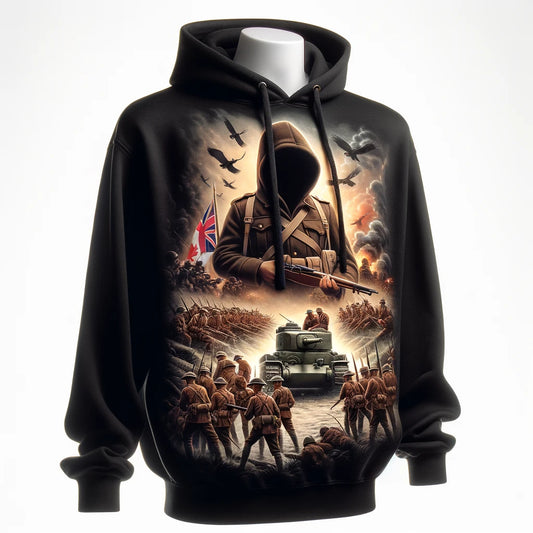 Kapuzenpullover mit Motiv der Schlacht von Courcelette.