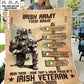 Personalized Ireland Soldier/ Veteran With Name, Rank And Year Fleece Blanket 3D Printed - 17289504