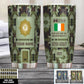 Personalized Ireland Veteran/ Soldier With Rank,  Name Tumbler - 17218656