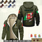 Personalized Italy Soldier/ Veteran With Name And Rank Hoodie Zip Velvet Coat - 17367264