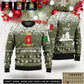 Personalized Italy Soldier/Veteran Camo with Rank, Name And Year Sweater All Over Printed - 17310240