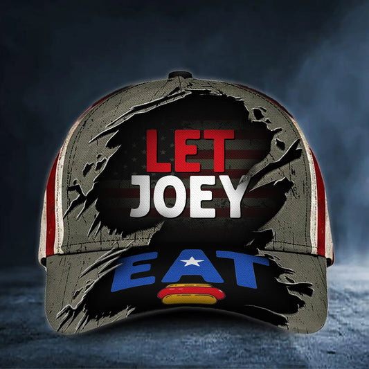 American Let Joey Eat Cap Hot Dog Eating Contest 2024 Hat 4th Of July Gifts