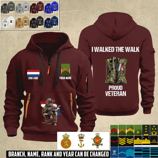 Personalized Netherlands Soldier/ Veteran With Name, Year And Rank Zip Hoodie Multicolor - 17355168