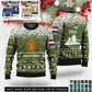 Personalized Netherlands Soldier/Veteran Camo with Rank, Name And Year Sweater All Over Printed - 17310240