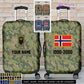 Personalized Norway Soldier/ Veteran With Name, Year And Rank Luggage Cover All Over Printed - 17294688