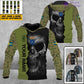 Personalized Sweden Soldier/ Veteran Camo With Name And Rank Hoodie 3D Printed  - 17062272