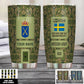 Personalized Sweden Veteran/ Soldier With Rank, Name Tumbler - 17218656