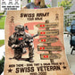 Personalized Swiss Soldier/ Veteran With Name, Rank And Year Fleece Blanket 3D Printed - 17289504