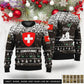 Personalized Swiss Soldier/Veteran Camo with Rank, Name And Year Sweater All Over Printed - 17310240