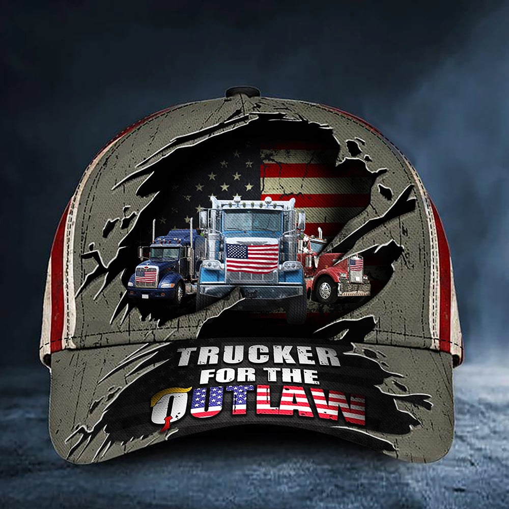 Trucker For The Outlaw Hat Support For Felon Patriotic Hat Geschenke für Trucker