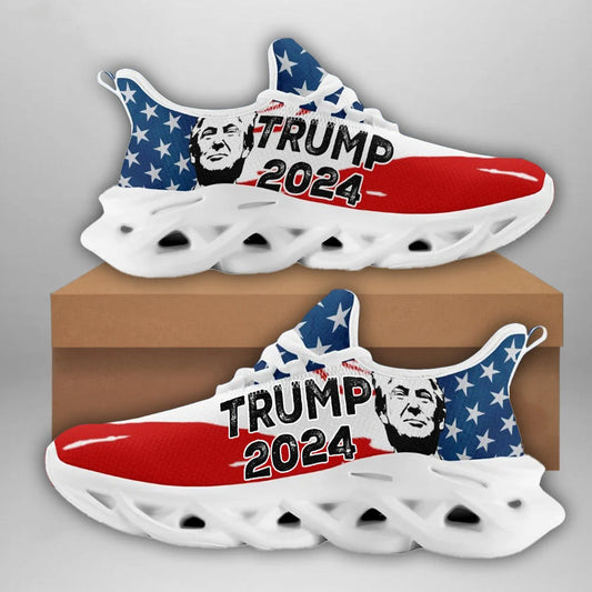 Men Sneakers Trump 2024 Clunky Sneakers Support Donald Jr Trump 2024 Campaign Shoes Merchandise