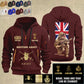 Personalized UK Soldier/ Veteran With Name, Year And Rank Zip Hoodie Multicolor - 17363808