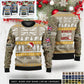 Personalized UK Soldier/Veteran Camo with Rank And Name Sweater All Over Printed - 17312832