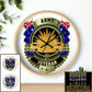 Personalized Rank Australian Soldier/Veterans Camo Wooden Clock - 1706745607