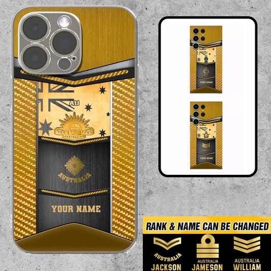 Personalized Australia Soldier/Veterans With Rank And Name Phone Case Printed - 2310230001