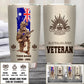 Personalisierter australischer Veteranen-/Soldat-Becher mit Rang, Jahr und Namen - 10062401QA