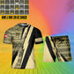 Personalized Austrian Soldier/ Veteran Camo With Name And Rank Combo T-Shirt + Short 3D Printed - 17121024