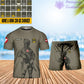 Personalized Austria Soldier/ Veteran Camo With Name And Rank Combo T-Shirt + Short 3D Printed - 17133120