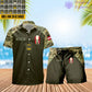 Personalized Austria Soldier/ Veteran Camo With Rank Combo Hawaii Shirt + Short 3D Printed - 16968960