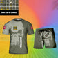 Personalized Austrian Soldier/ Veteran Camo With  Rank Combo T-Shirt + Short 3D Printed - 17129664