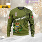 Personalisierter dänischer Soldat/Veteranen-Tarnpullover mit Namen und Rang, 3D-Druck – 2601240001